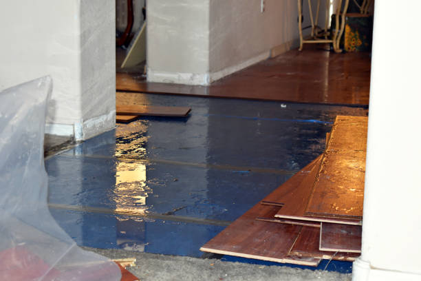 Professional Water Damage Restoration technician working in Patchogue, NY
